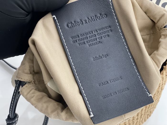 Chloe Woven Tote Beige 01A