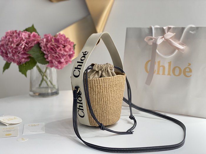 Chloe Woven Tote Beige 01A