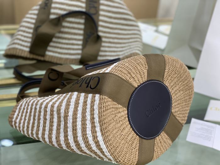 Chloe Woven Tote Tan 01A