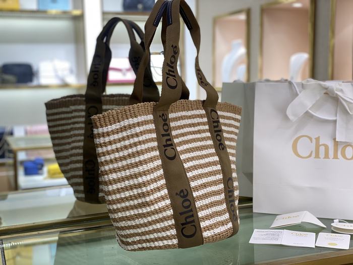 Chloe Woven Tote Tan 01A
