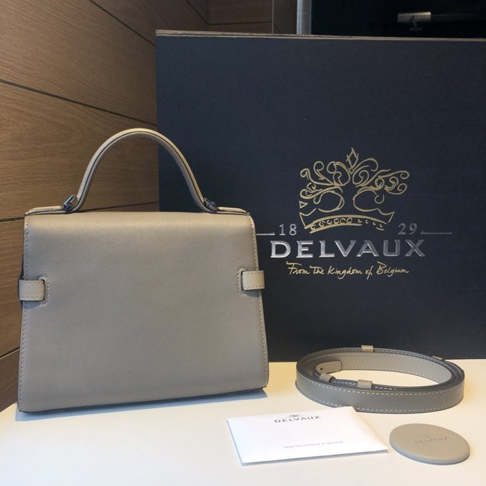 Delvaux Tote bag with elegant structure Tan 01A