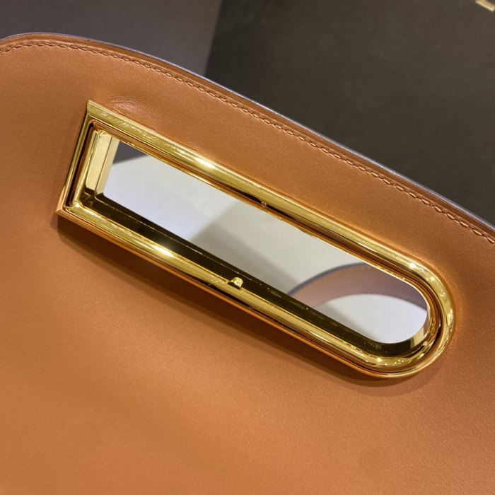 Delvaux Tote bag with structured design Brown 01A