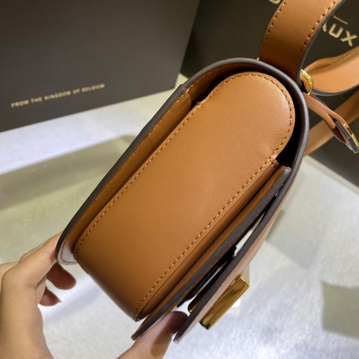 Delvaux Tote bag with structured design Brown 01A