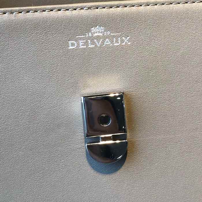 Delvaux Tote bag with structured design Grey 01A