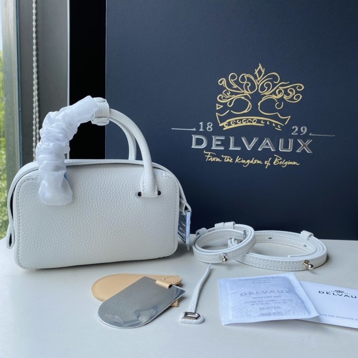 Delvaux Tote bag with stylish features White 01A