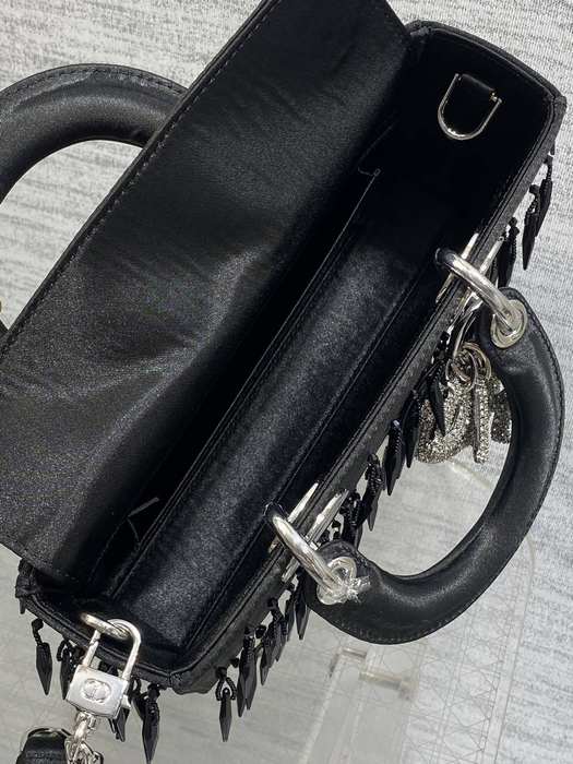 Dior Elegant Tote with luxury detailing Black 01A