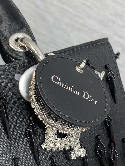 Dior Elegant Tote with luxury detailing Black 01A