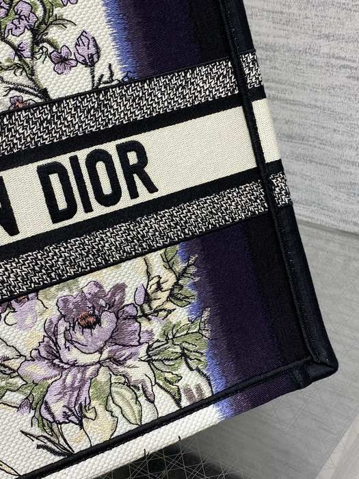 Dior Floral Print Tote Black 01A