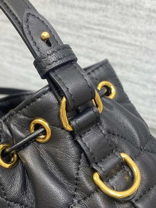 Dior Mini Tote with Quilted Design Black 01A