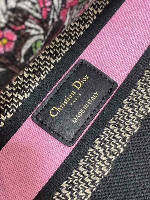 Dior Printed Tote with intricate design elements Black 01A