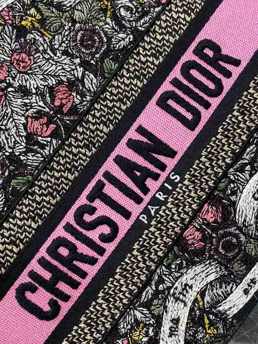 Dior Printed Tote with intricate design elements Black 01A