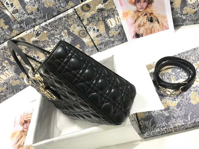 Dior Quilted Tote Black 01A