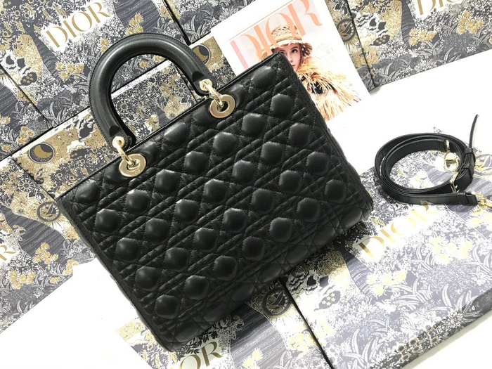 Dior Quilted Tote Black 01A