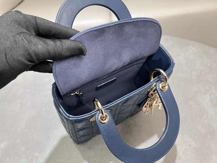 Dior Quilted Tote Blue 01A 2