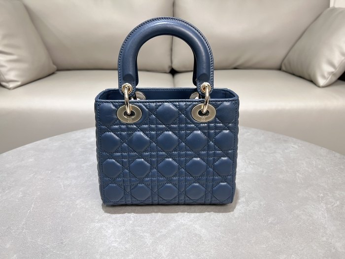 Dior Quilted Tote Blue 01A 2