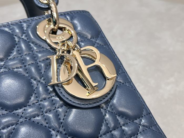 Dior Quilted Tote Blue 01A 2