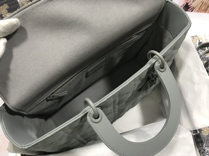 Dior Quilted Tote Grey 01A 3