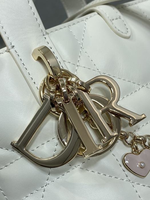 Dior Quilted Tote White 01A