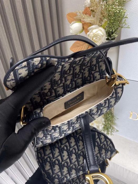 Dior Stylish Tote with characteristic traits Navy 01A