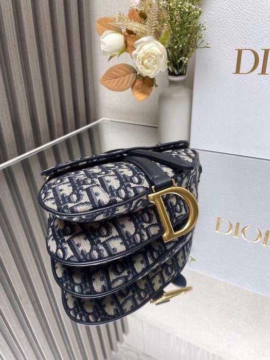 Dior Stylish Tote with characteristic traits Navy 01A