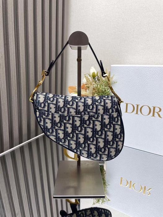 Dior Stylish Tote with characteristic traits Navy 01A