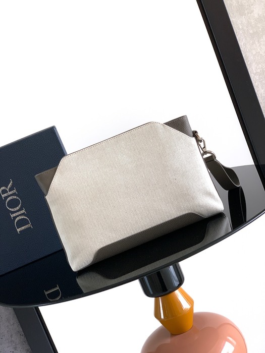 Dior Stylish Tote with refined lines Grey 01A