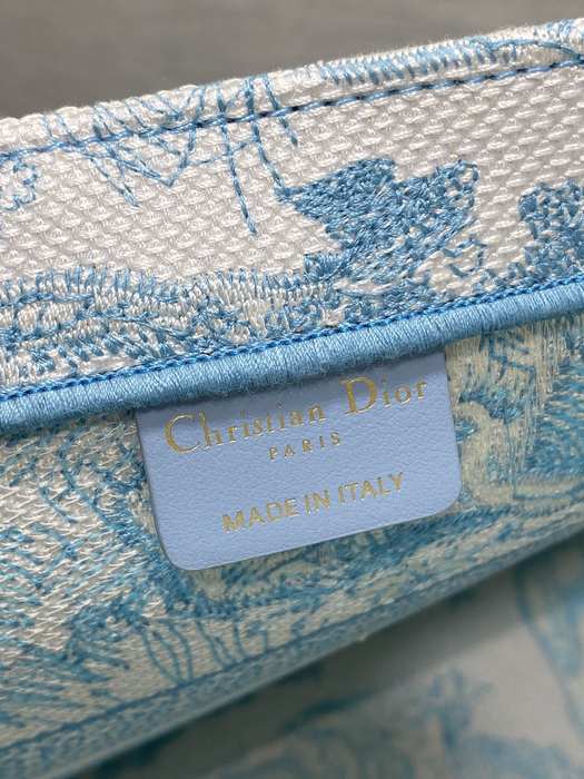 Dior Tote Bag with Artistic Design Blue 01A