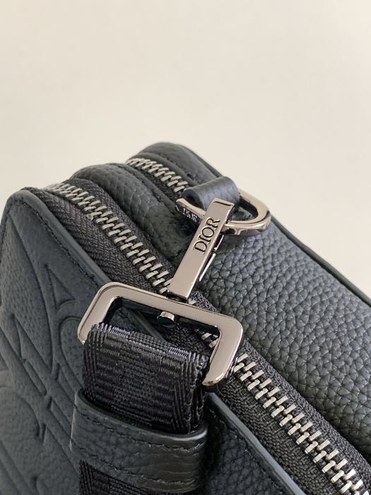 Dior Tote Bag with Embossed Design Black 01A