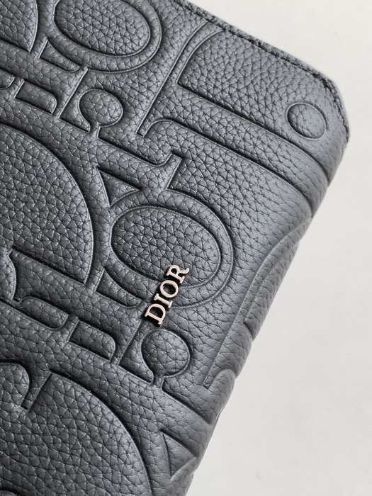 Dior Tote Bag with Embossed Design Black 01A