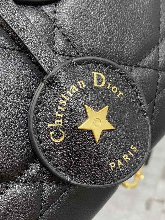 Dior Tote Bag with Quilted Design Black 01A 4