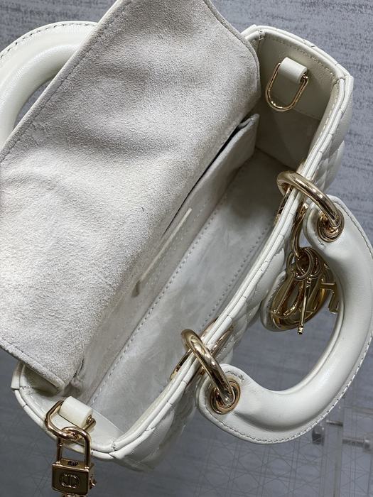 Dior Tote Bag with Quilted Design White 01A 2