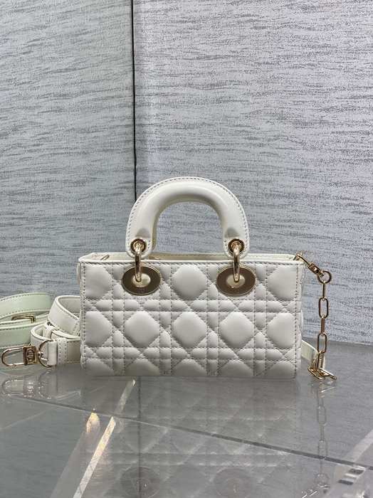 Dior Tote Bag with Quilted Design White 01A 2