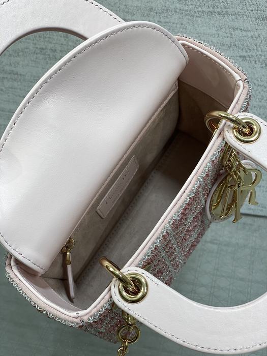 Dior Tote Bag with stylish traits Pink 01A 2