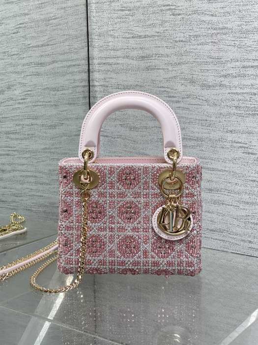 Dior Tote Bag with stylish traits Pink 01A 2