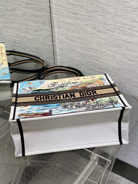 Dior Tote bag with artistic design Beige 01A