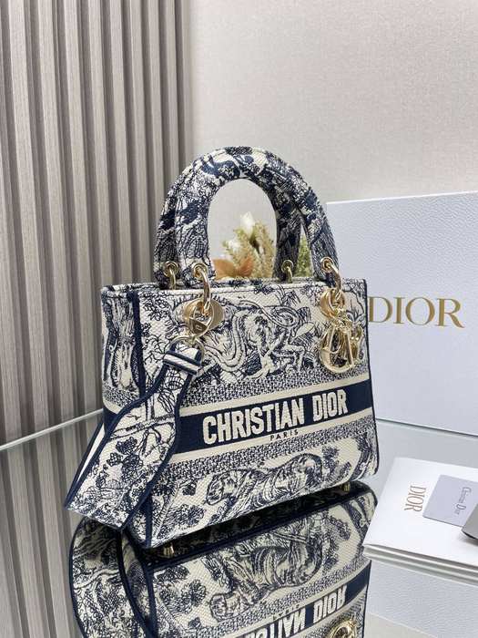Dior Tote bag with decorative elements Blue 01A
