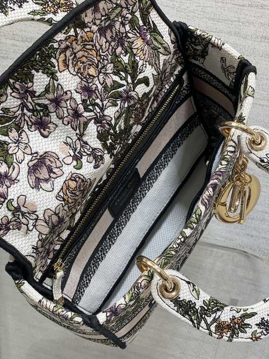 Dior Tote bag with floral design traits Beige 01A