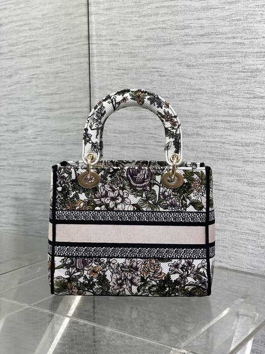 Dior Tote bag with floral design traits Beige 01A