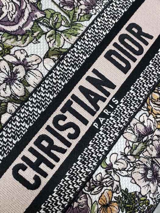 Dior Tote bag with floral design traits Beige 01A