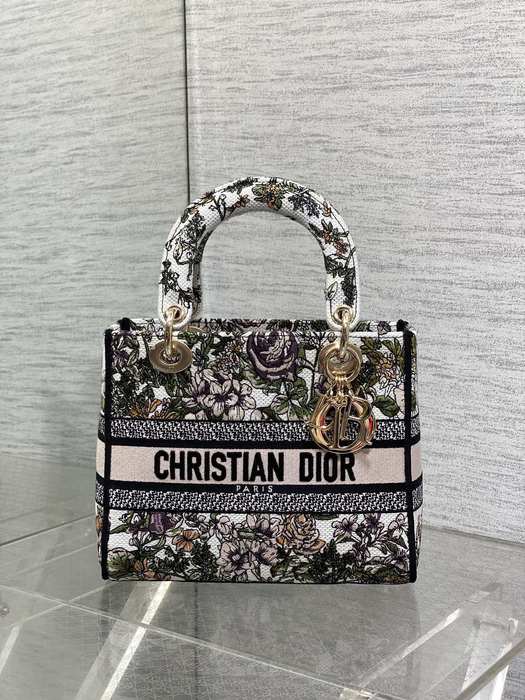 Dior Tote bag with floral design traits Beige 01A