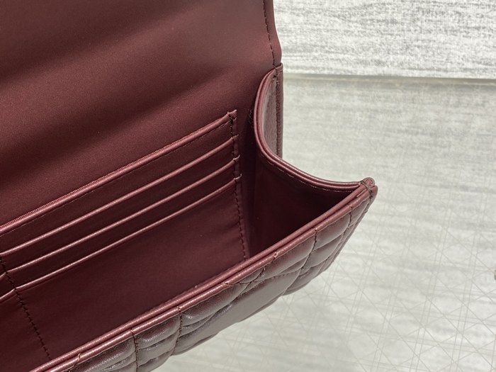 Dior Tote bag with quilted design Burgundy 01A