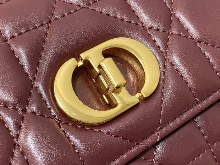 Dior Tote bag with quilted design Burgundy 01A