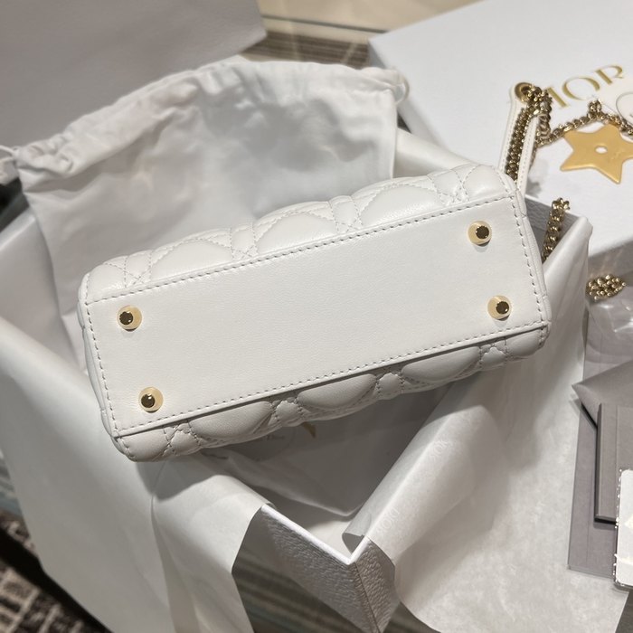 Dior Tote bag with quilted texture White 01A