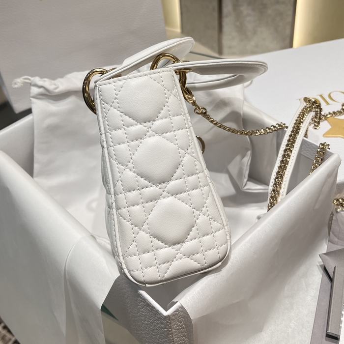 Dior Tote bag with quilted texture White 01A