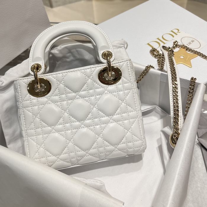 Dior Tote bag with quilted texture White 01A
