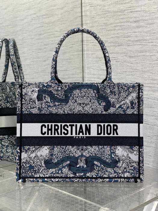 Dior Tote bag with structured design Navy 01A 3