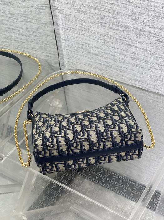 Dior Tote bag with stylish features Navy 01A 2