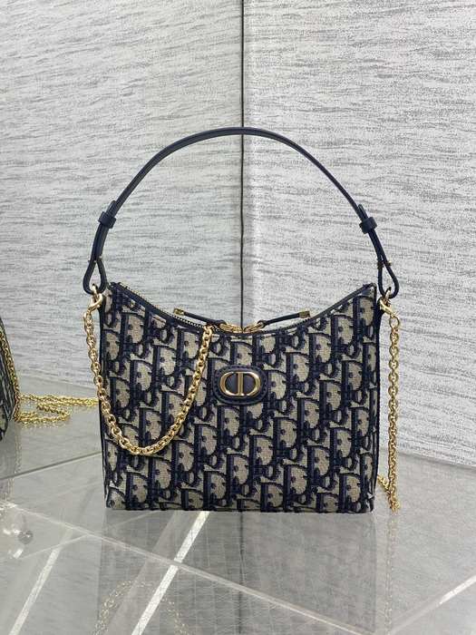 Dior Tote bag with stylish features Navy 01A 2