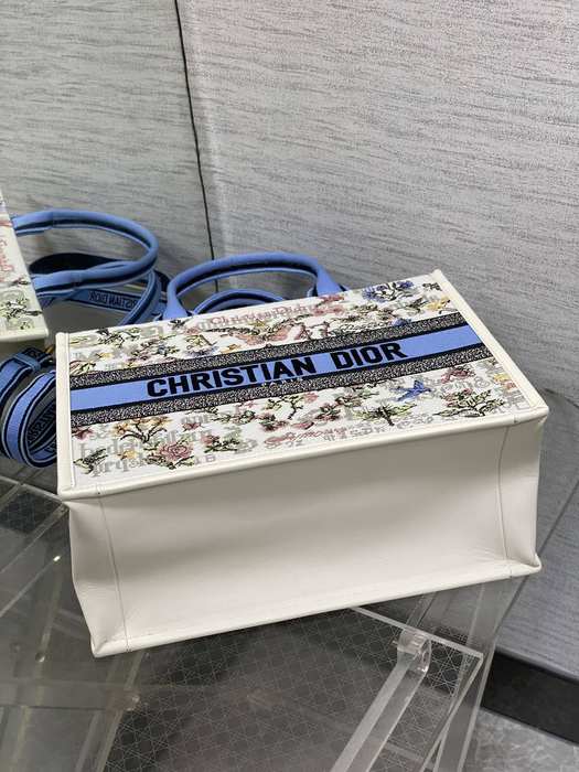 Dior Tote bag with stylish traits Blue 01A 2