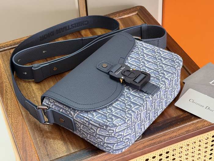 Dior Tote bag with stylish traits Blue 01A